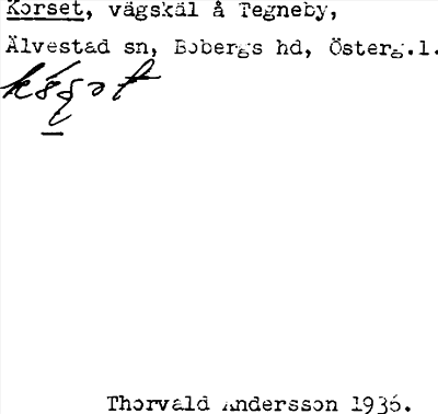 Bild på arkivkortet för arkivposten Korset