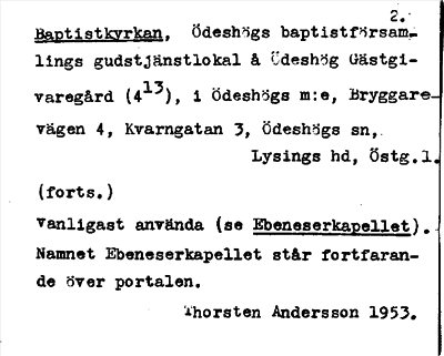 Bild på arkivkortet för arkivposten Baptistkyrkan