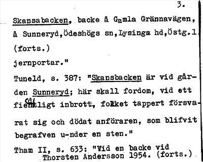 Bild på arkivkortet för arkivposten Skansabacken