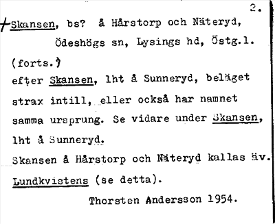 Bild på arkivkortet för arkivposten +Skansen