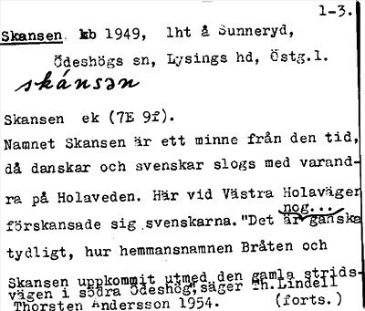 Bild på arkivkortet för arkivposten Skansen