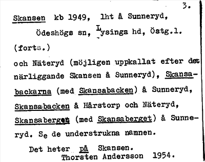 Bild på arkivkortet för arkivposten Skansen