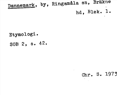 Bild på arkivkortet för arkivposten Dannemark