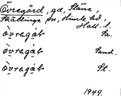 Bild på arkivkortet för arkivposten Övregård