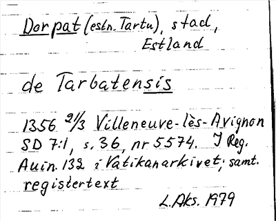 Bild på arkivkortet för arkivposten Dorpat