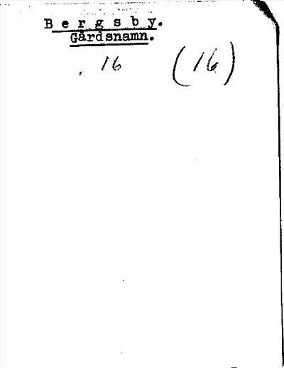Bild på arkivkortet för arkivposten Bergsby. Gårdsnamn