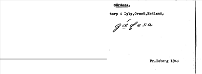 Bild på arkivkortet för arkivposten Gärdesa