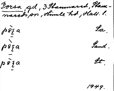 Bild på arkivkortet för arkivposten Porsa