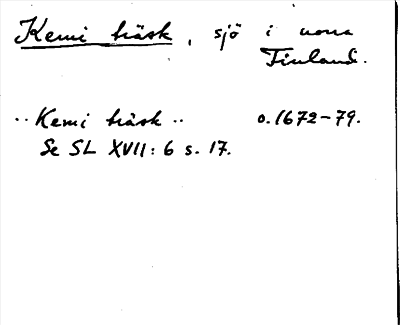 Bild på arkivkortet för arkivposten Kemi träsk