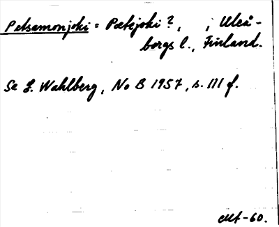 Bild på arkivkortet för arkivposten Petsamonjoki