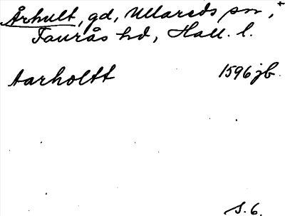 Bild på arkivkortet för arkivposten Århult