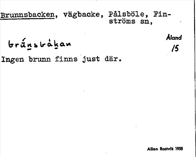 Bild på arkivkortet för arkivposten Brunnsbacken