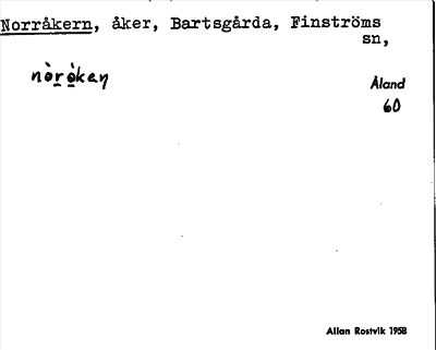 Bild på arkivkortet för arkivposten Norråkern