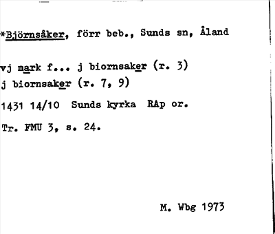 Bild på arkivkortet för arkivposten *Björnsåker