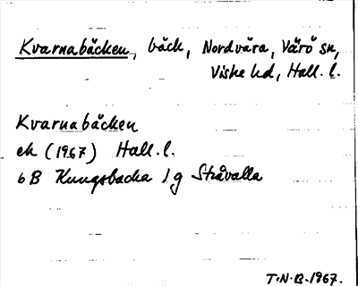 Bild på arkivkortet för arkivposten Kvarnabäcken