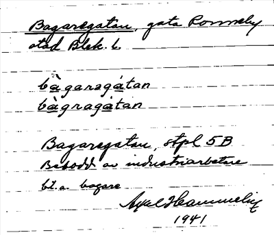 Bild på arkivkortet för arkivposten Bagaregatan