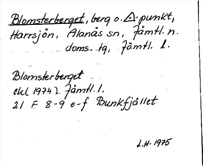 Bild på arkivkortet för arkivposten Blomsterberget