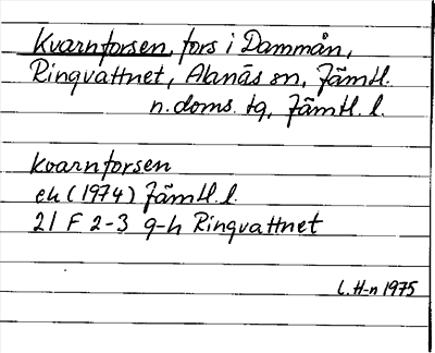 Bild på arkivkortet för arkivposten Kvarnforsen