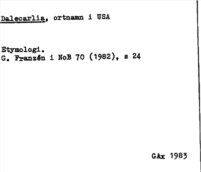 Bild på arkivkortet för arkivposten Dalecarlia