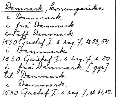 Bild på arkivkortet för arkivposten Danmark