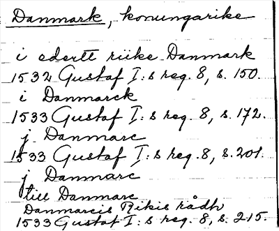 Bild på arkivkortet för arkivposten Danmark