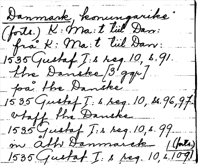 Bild på arkivkortet för arkivposten Danmark
