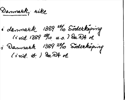 Bild på arkivkortet för arkivposten Danmark