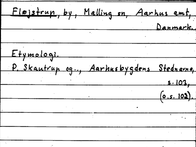 Bild på arkivkortet för arkivposten Fløjstrup