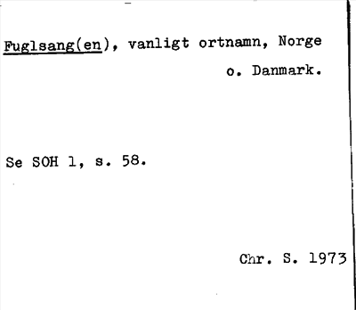 Bild på arkivkortet för arkivposten Fuglsangen