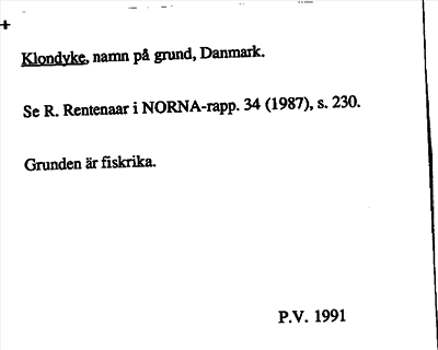 Bild på arkivkortet för arkivposten Klondyke