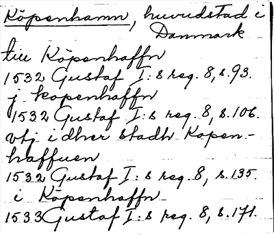 Bild på arkivkortet för arkivposten Köpenhamn