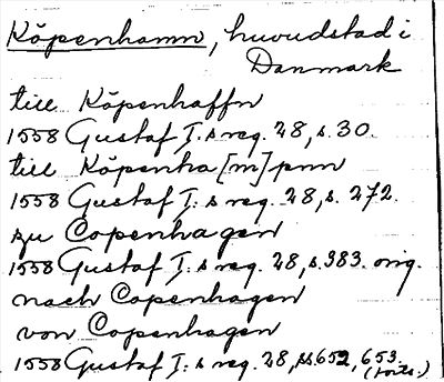 Bild på arkivkortet för arkivposten Köpenhamn