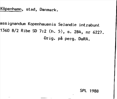 Bild på arkivkortet för arkivposten Köpenhamn