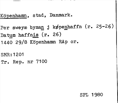 Bild på arkivkortet för arkivposten Köpenhamn