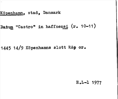 Bild på arkivkortet för arkivposten Köpenhamn