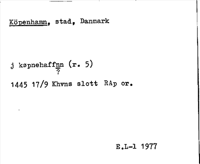Bild på arkivkortet för arkivposten Köpenhamn