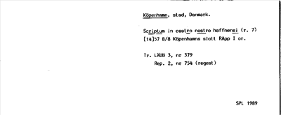 Bild på arkivkortet för arkivposten Köpenhamn