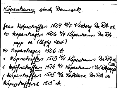 Bild på arkivkortet för arkivposten Köpenhamn