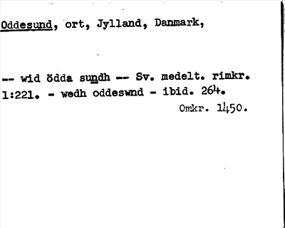Bild på arkivkortet för arkivposten Oddesund
