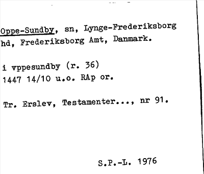 Bild på arkivkortet för arkivposten Oppe-Sundby