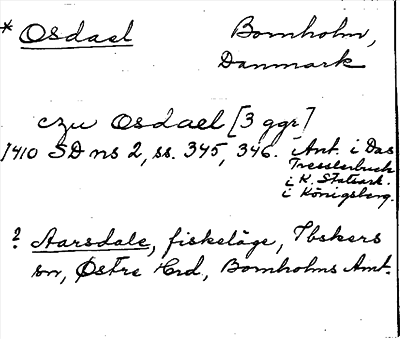 Bild på arkivkortet för arkivposten Osdael