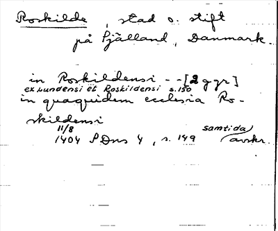 Bild på arkivkortet för arkivposten Roskilde