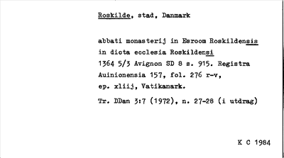 Bild på arkivkortet för arkivposten Roskilde