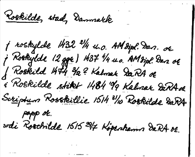 Bild på arkivkortet för arkivposten Roskilde