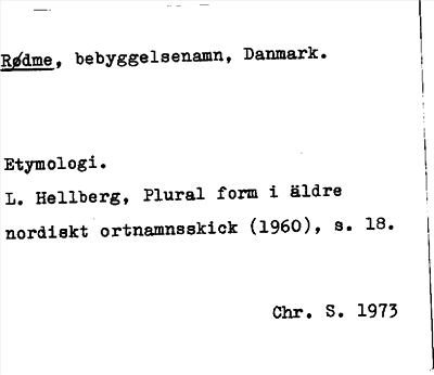 Bild på arkivkortet för arkivposten Rødme