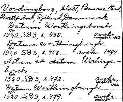 Bild på arkivkortet för arkivposten Vordingborg