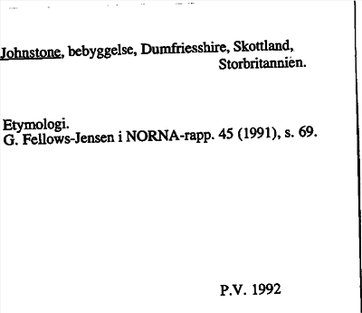 Bild på arkivkortet för arkivposten Johnstone