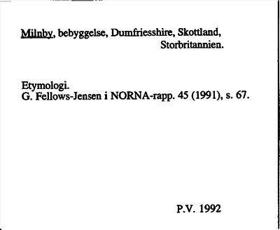 Bild på arkivkortet för arkivposten Milnby