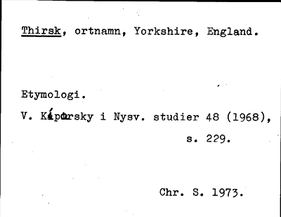 Bild på arkivkortet för arkivposten Thirsk