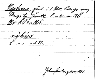 Bild på arkivkortet för arkivposten Nyhus